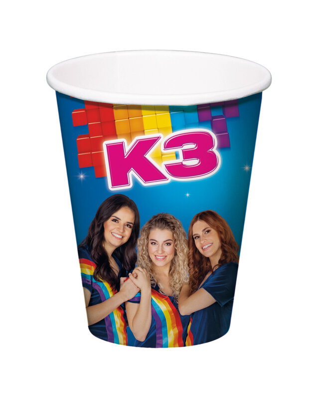 Folat K3 Beker K3 Verjaardag Versiering 6 Stuks