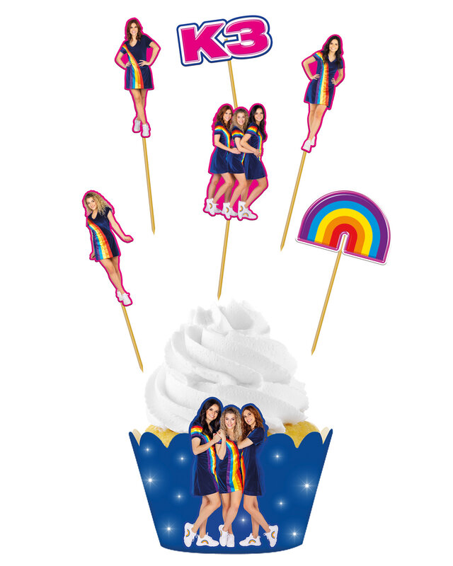 Folat K3 Cake Prikkers Set 12 Stuks