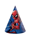 Globos Spiderman Feesthoedjes Kinder Verjaardag 6 Stuks
