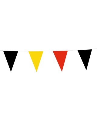 Globos Vlaggenlijn Belgie Zwart Geel Rood Slingers 10 Meter