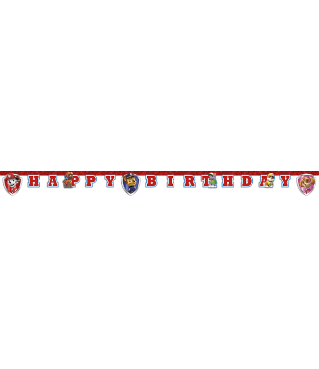 Globos Paw Patrol Happy Birthday Slinger 2 Meter