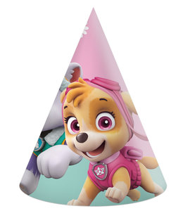 Globos Paw Patrol Skye Feesthoedjes Kinder Verjaardag 6 Stuks