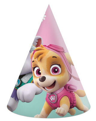 Globos Paw Patrol Skye Feesthoedjes Kinder Verjaardag 6 Stuks
