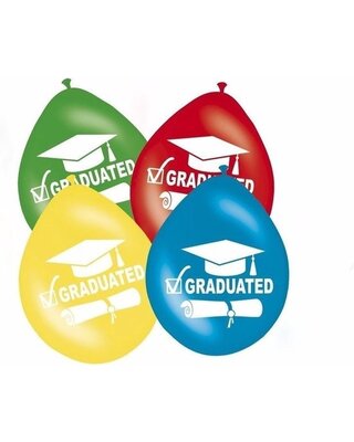 Folat Geslaagd ballonnen 30cm 8 stuks
