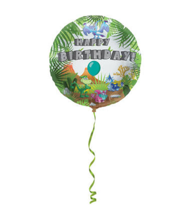 Folat Dino Happy birthday folieballon 45 cm