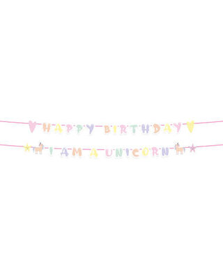 Folat Unicorn Regenboog Letterslinger