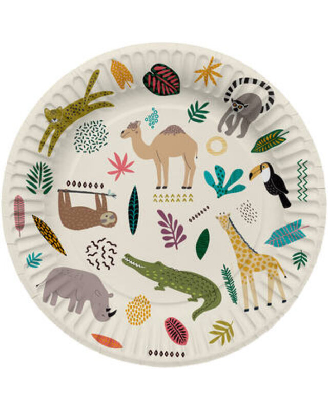 Folat Zoo Bord 6 Stuks