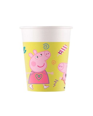 Globos Peppa Pig beker 8 Stuk