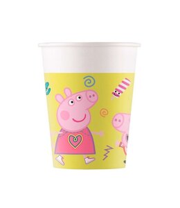 Globos Peppa Pig beker 8st