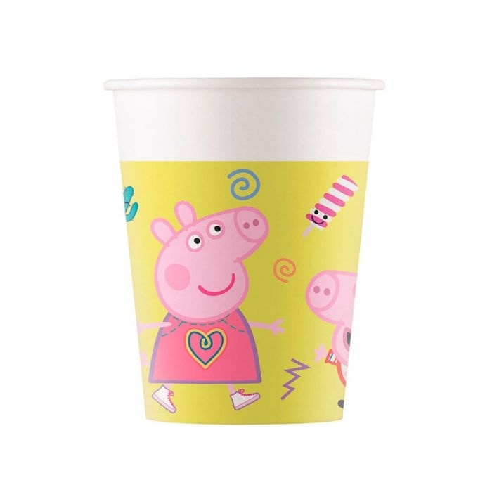 Globos Peppa Pig beker 8st