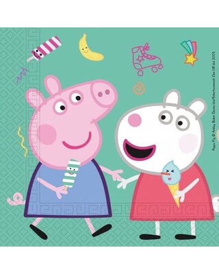 Globos Peppa pig servetten