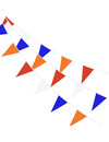 Q2party Nederlandse Slingers, Vlaggenlijn Nederlandse 10 Meter Rood Wit Blauw Oranje