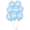 Licht Blauwe Metallic Ballonnen 34 Cm 100 Stuks