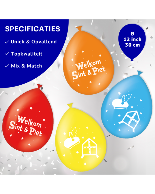BTH Paperdreams Sint Latex ballon