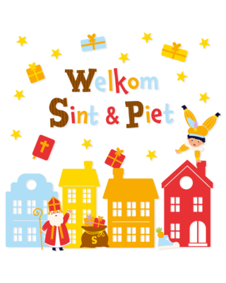 BTH Paperdreams Sint raamsticker