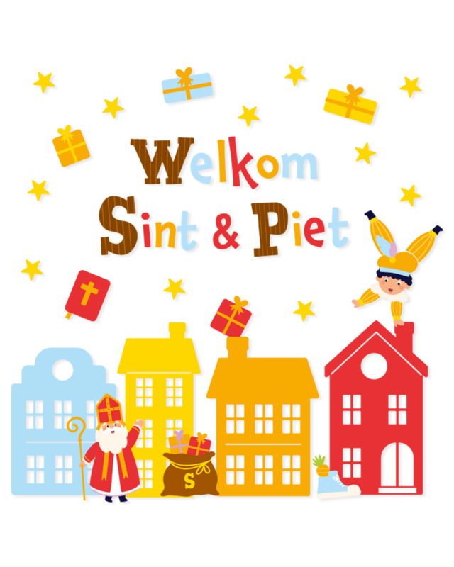 BTH Paperdreams Sint raamsticker