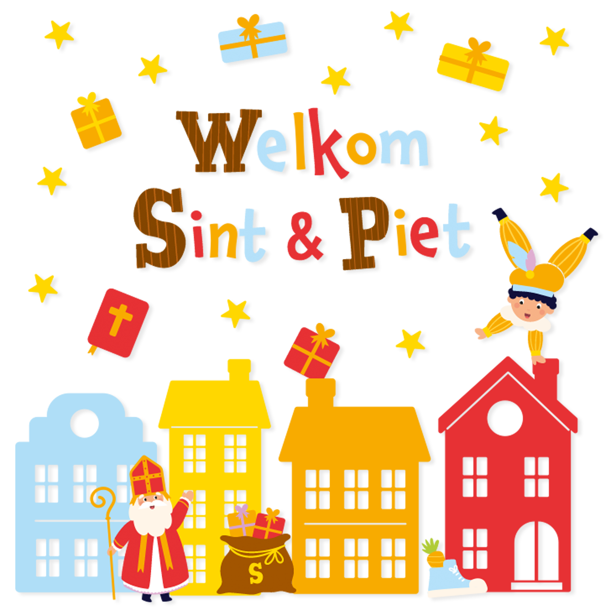 BTH Paperdreams Sint raamsticker