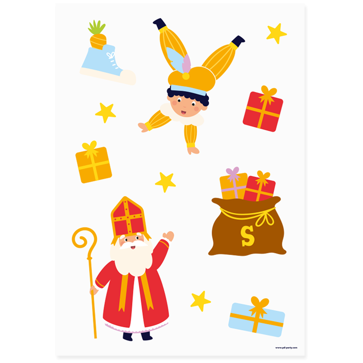 BTH Paperdreams Sint raamsticker