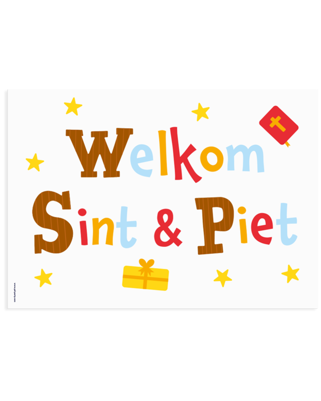 BTH Paperdreams Sint raamsticker