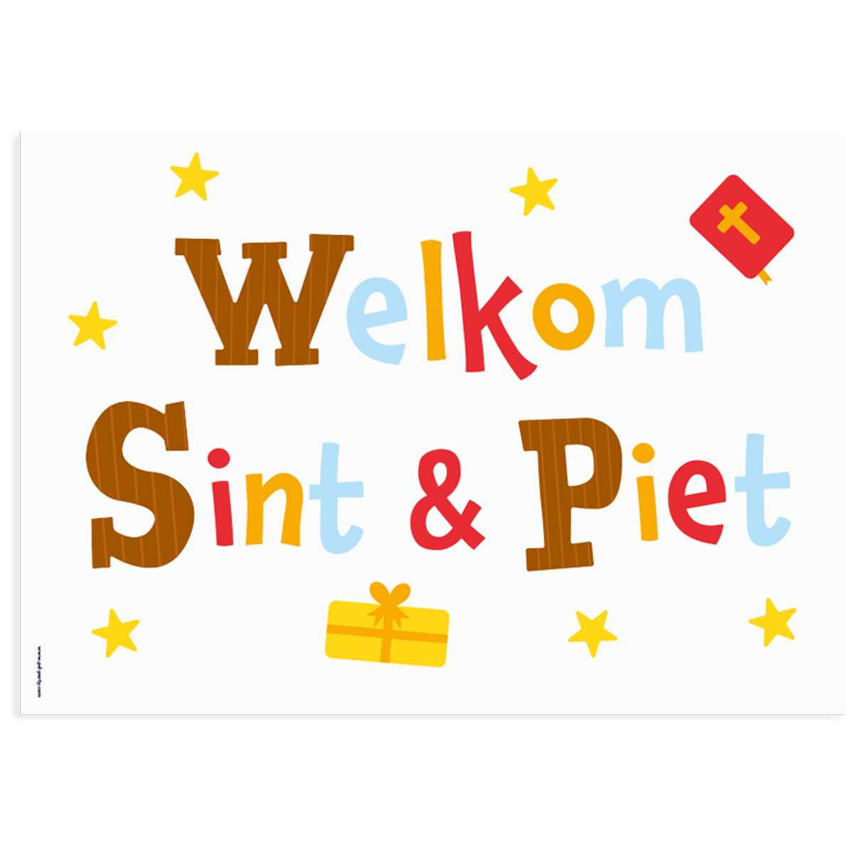 BTH Paperdreams Sint raamsticker