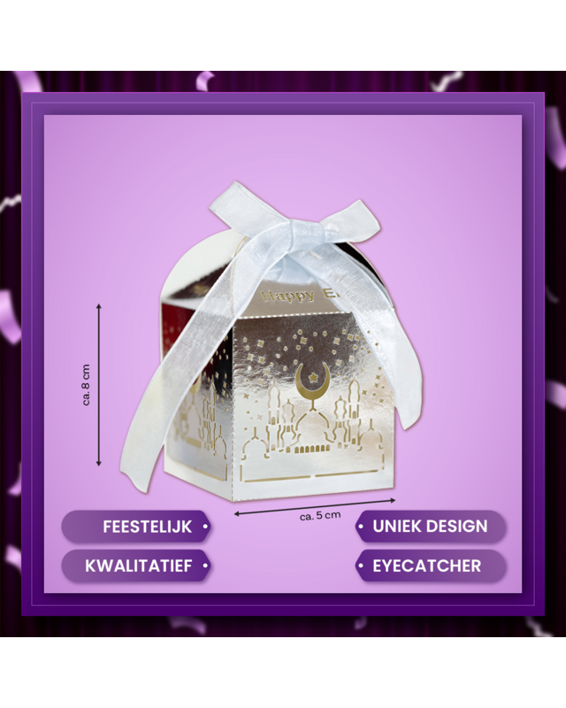 Q2P Eid Mubarak Box Zilver