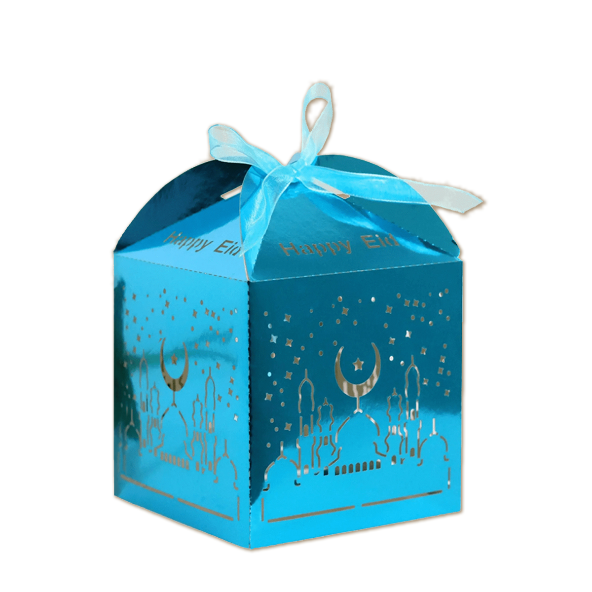 Q2P Eid Mubarak Box blauw