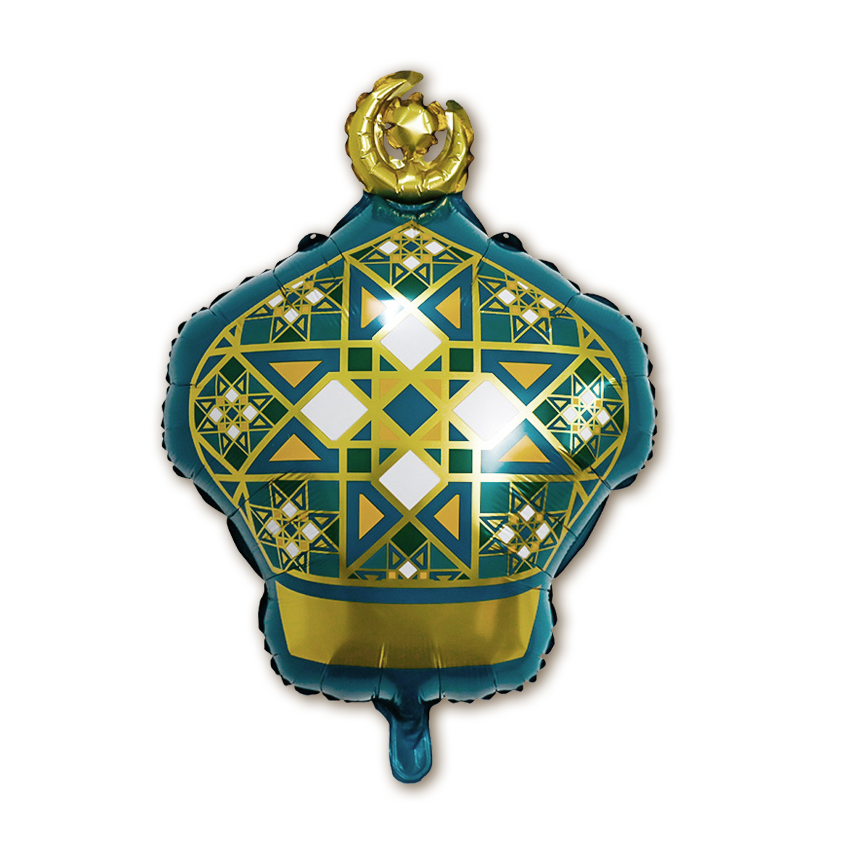 Q2P Eid Mubarak Folieballon Groen goud