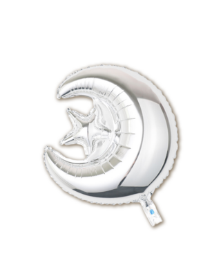 Q2P Eid Mubarak Folieballon Zilver