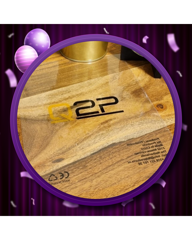 Q2P Eid Mubarak Folieballon Zilver