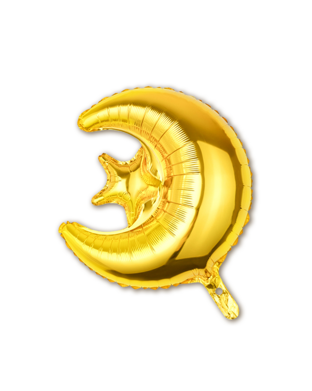 Q2P Eid Mubarak Folieballon Goud