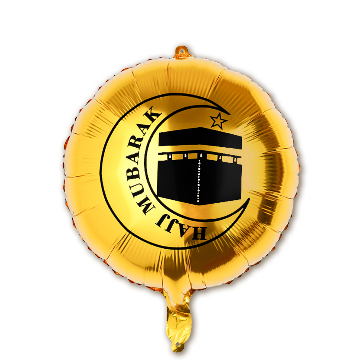 Q2P Eid Mubarak Folieballon Goud Rond