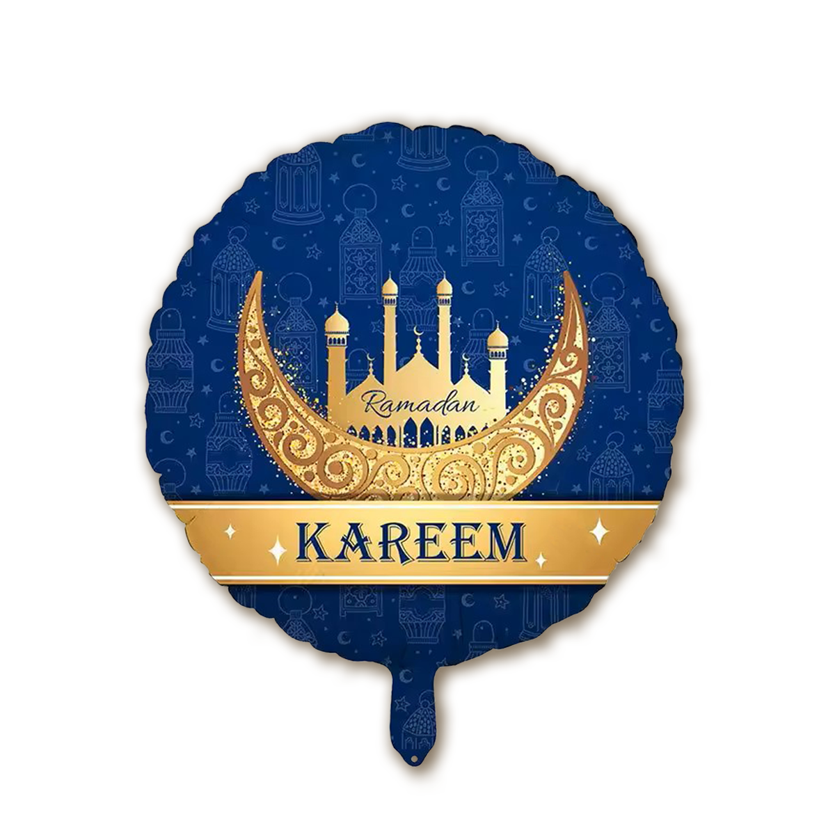 Q2P Eid Mubarak Folieballon Blauw