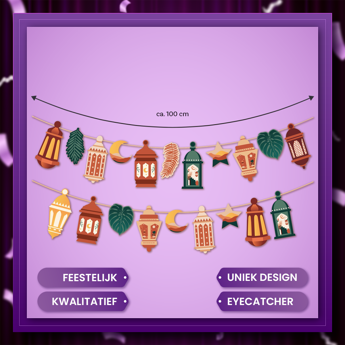 Q2P Eid Mubarak Slinger Vormpjes