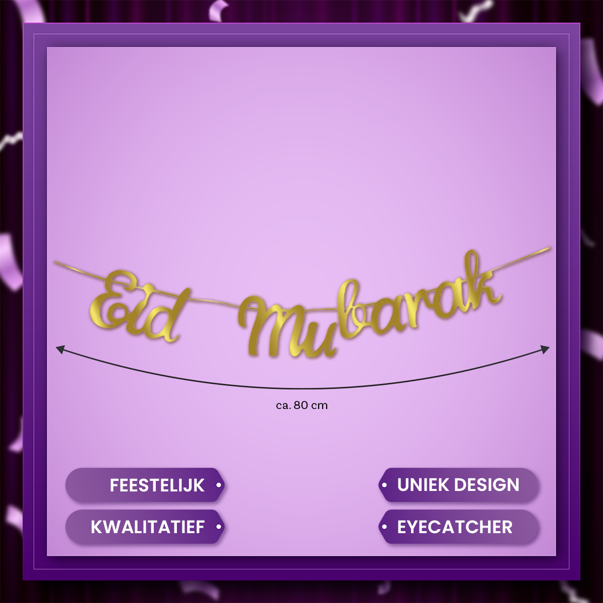 Q2P Eid Mubarak Slinger Goud