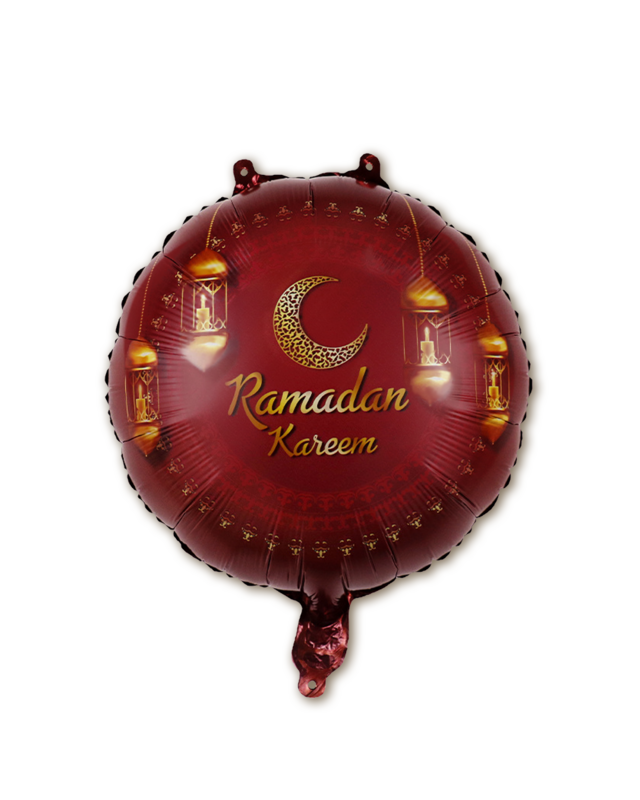 Q2P Eid Mubarak Folieballon Rood