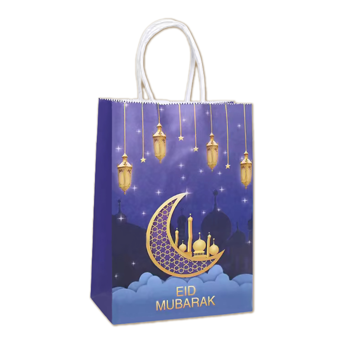 LUQ Eid Mubarak zakje Paars Goud