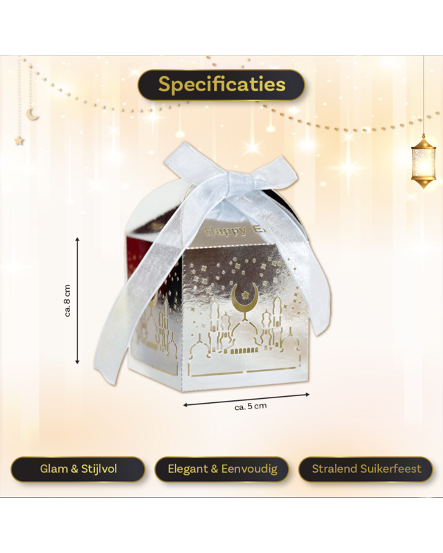 LUQ Eid Mubarak Box Zilver
