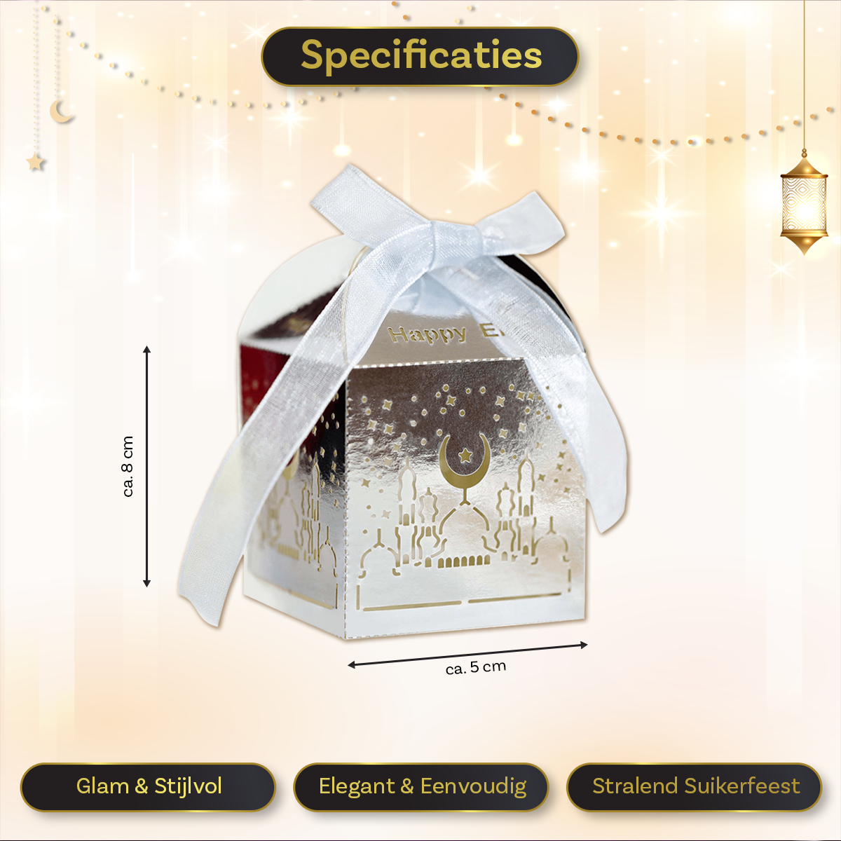LUQ Eid Mubarak Box Zilver
