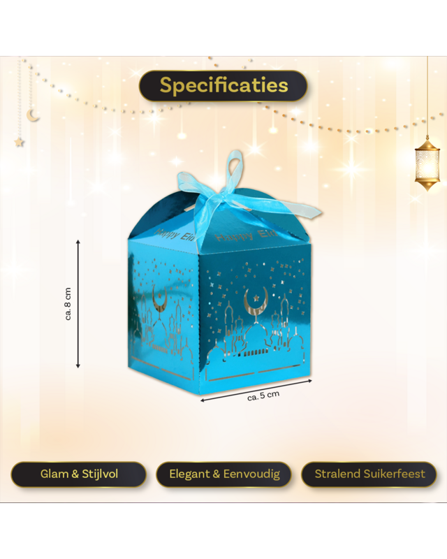 LUQ Eid Mubarak Box Blauw