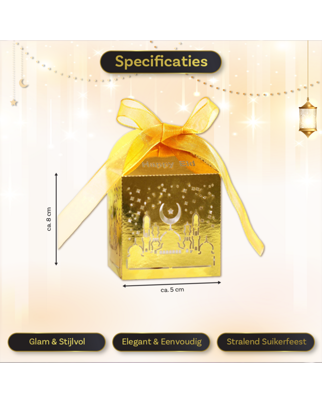 LUQ Eid Mubarak Box Goud