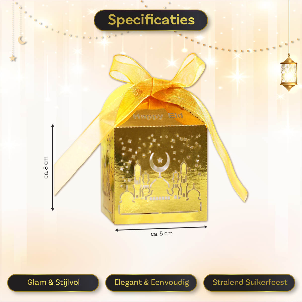 LUQ Eid Mubarak Box Goud