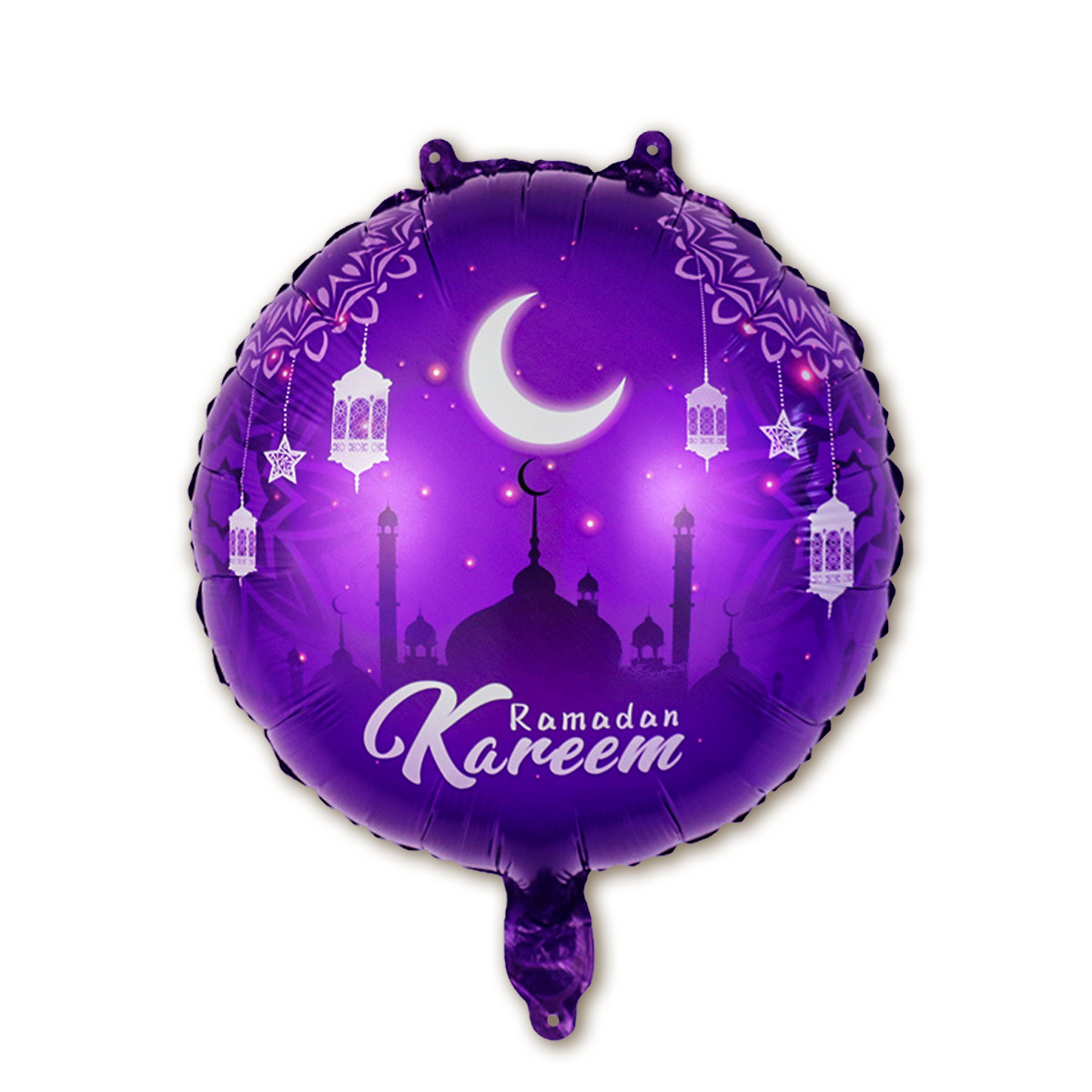 LUQ Eid Mubarak Folieballon Paars