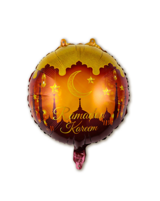 LUQ Eid Mubarak Folieballon Oranje
