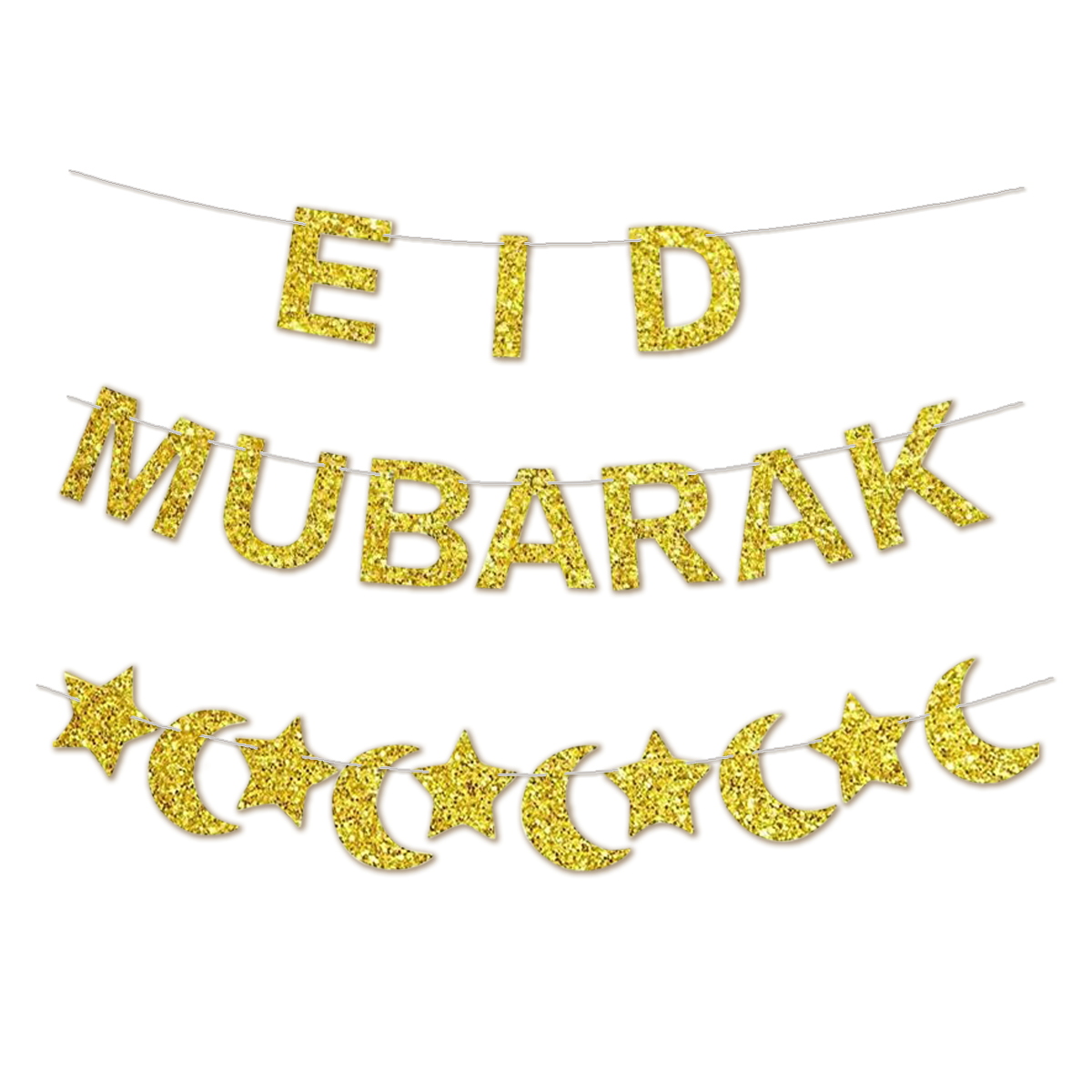 LUQ Eid Mubarak Hangdecoratie Goud
