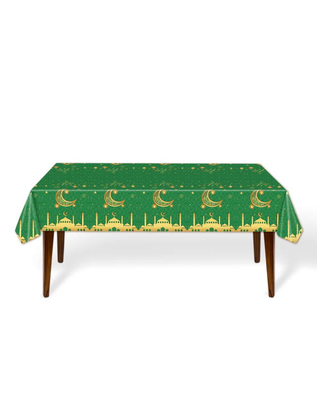 LUQ Eid Mubarak Tafelkleed Groen