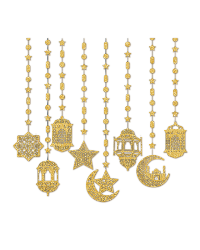 LUQ Eid Mubarak Swirl Goud 2