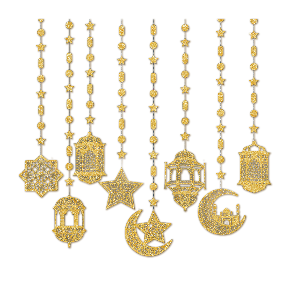 LUQ Eid Mubarak Swirl Goud 2