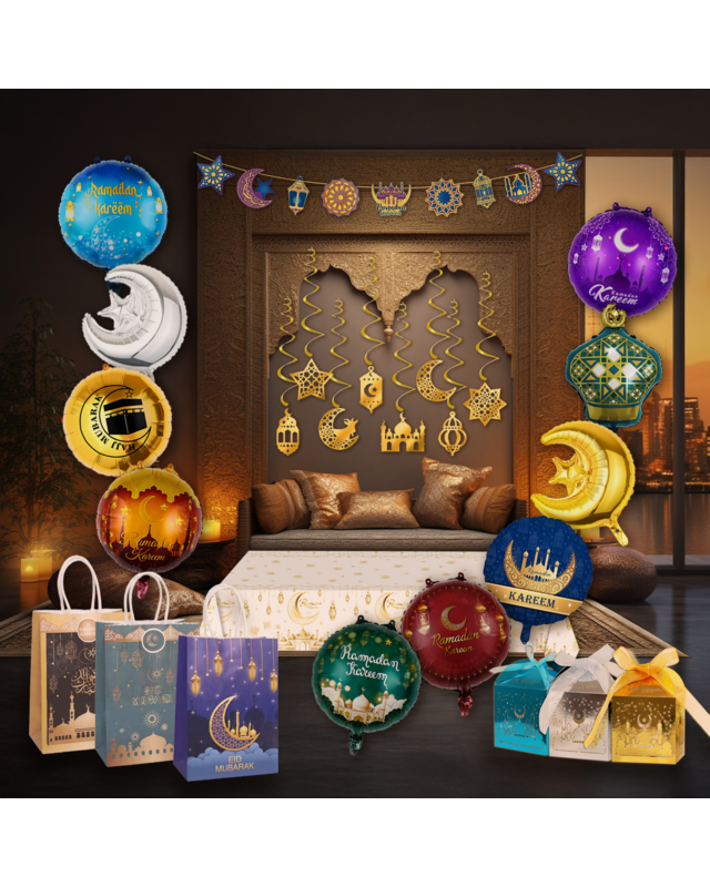 LUQ Eid Mubarak Swirl Goud