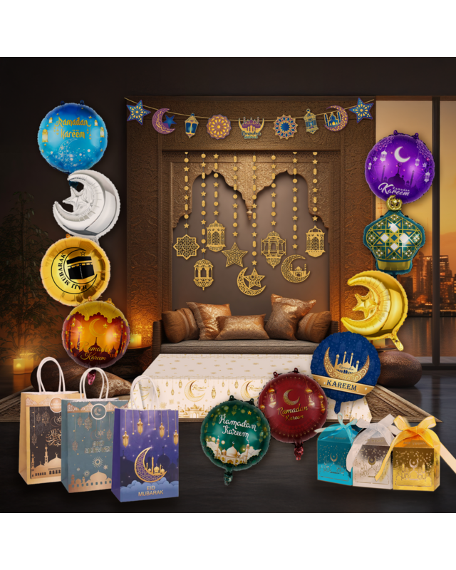 Q2P Eid Mubarak Swirl Goud 2