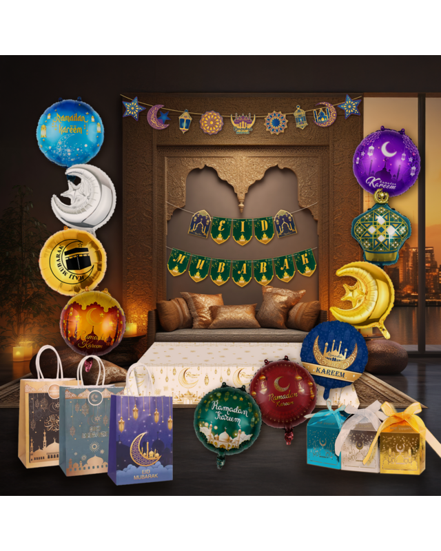 Q2P Eid Mubarak Slinger Groen goud